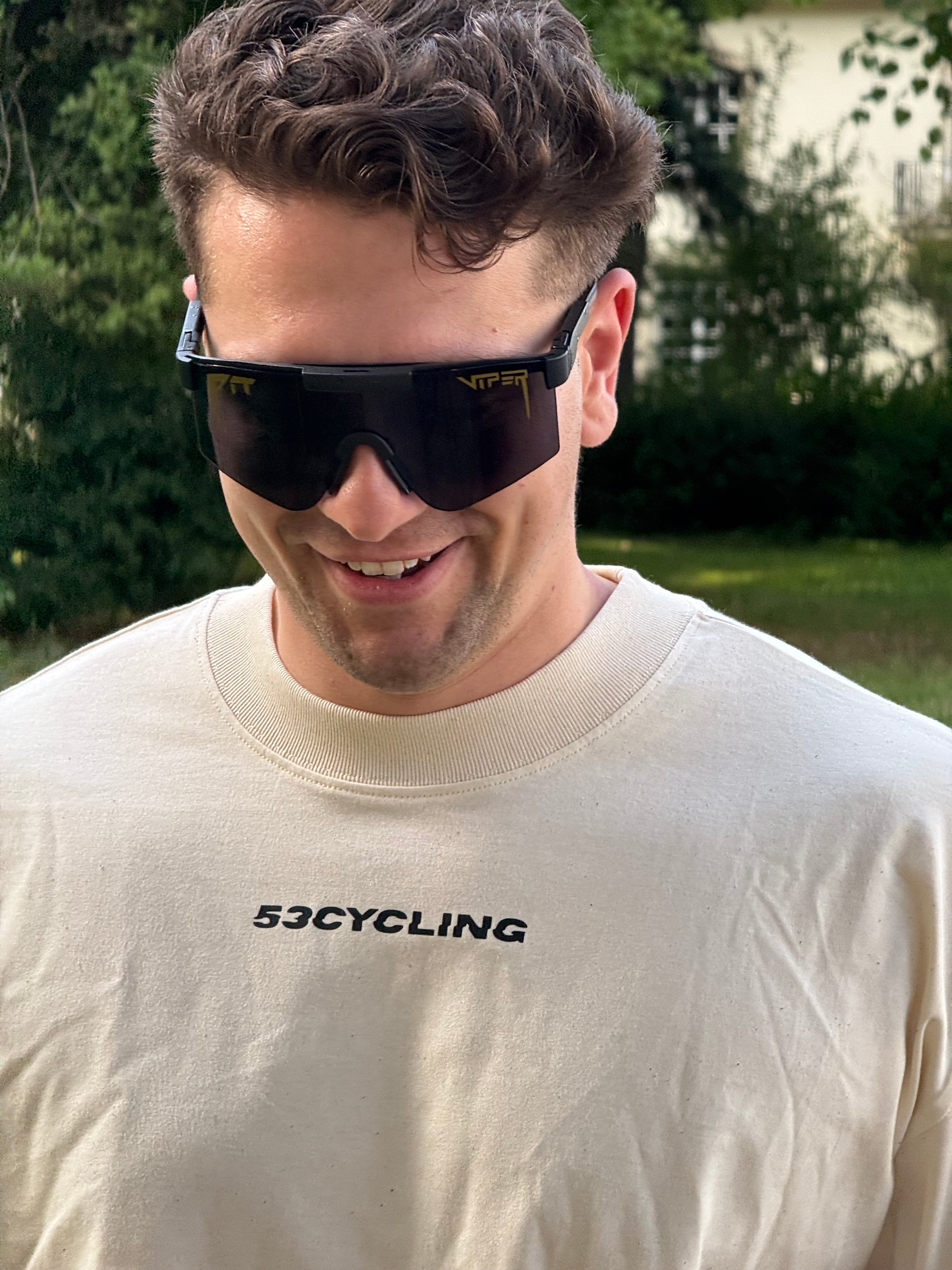 T Shirt Creme 53cycling x Fucking Fast